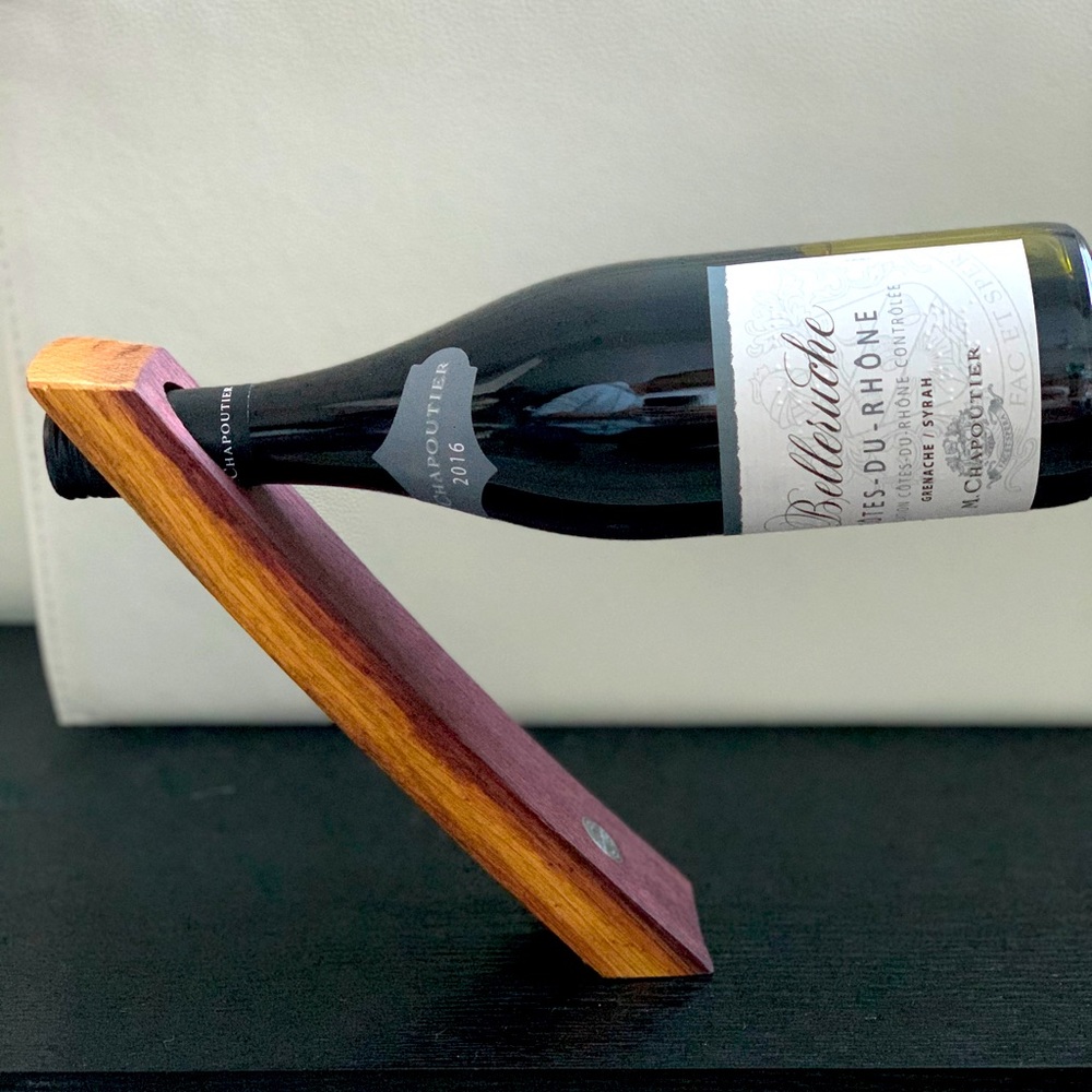 NWT Authentic red wine barrel wine holder, OS,